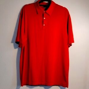 Men's orange Tiger Woods golf polo shirt. Large.
